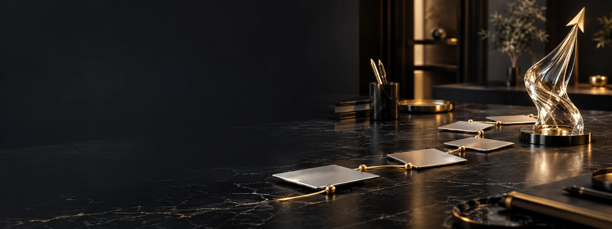 Gold and silver customer journey planning objects